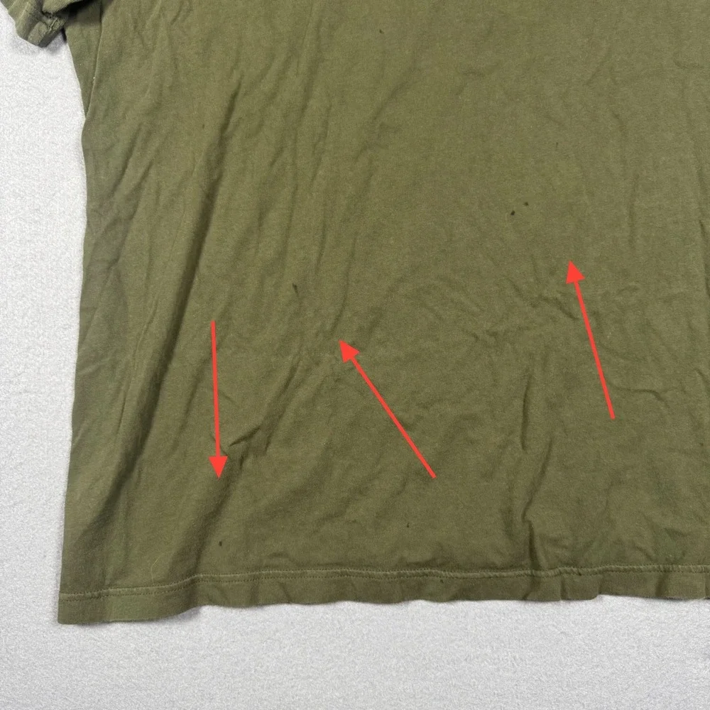 Adidas Originals ZX‎ Colorblock T-Shirt Mens XL Olive Green Cream Trefoil Logo
